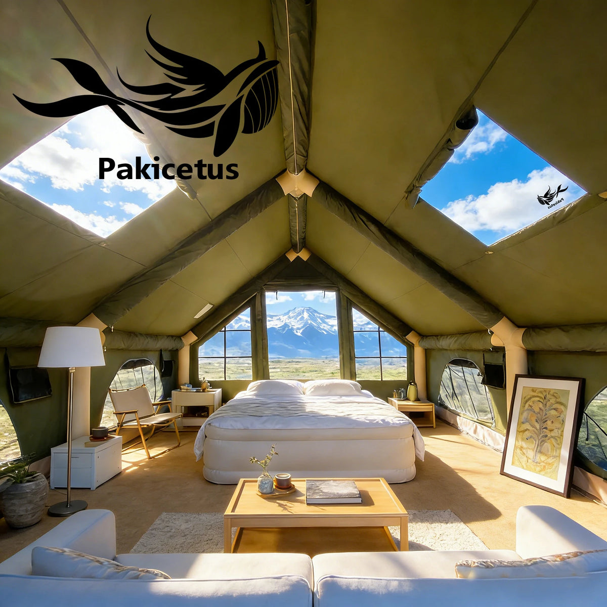 Pakicetus Weather Resistant Inflatable Glamping Tent