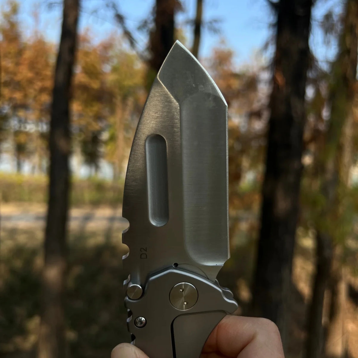 HX Outdoors D2 Steel Folding Knife For Camping And Fishing