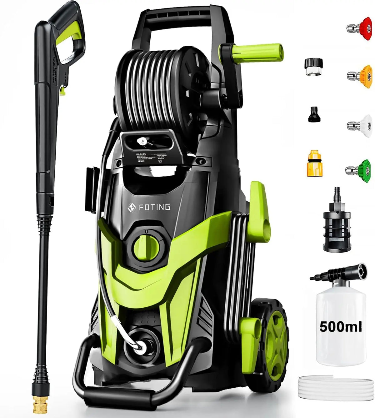 Foting Electric Pressure Washer 4800 PSI For Home Driveway Cleaning