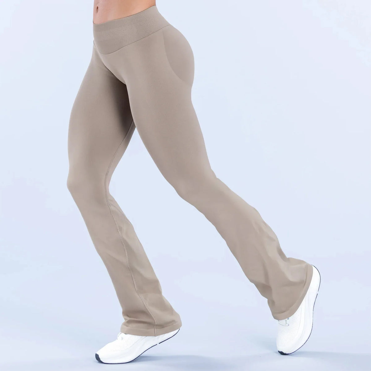 NCLAGEN Women Seamless Flare Leggings For Pilates And Yoga