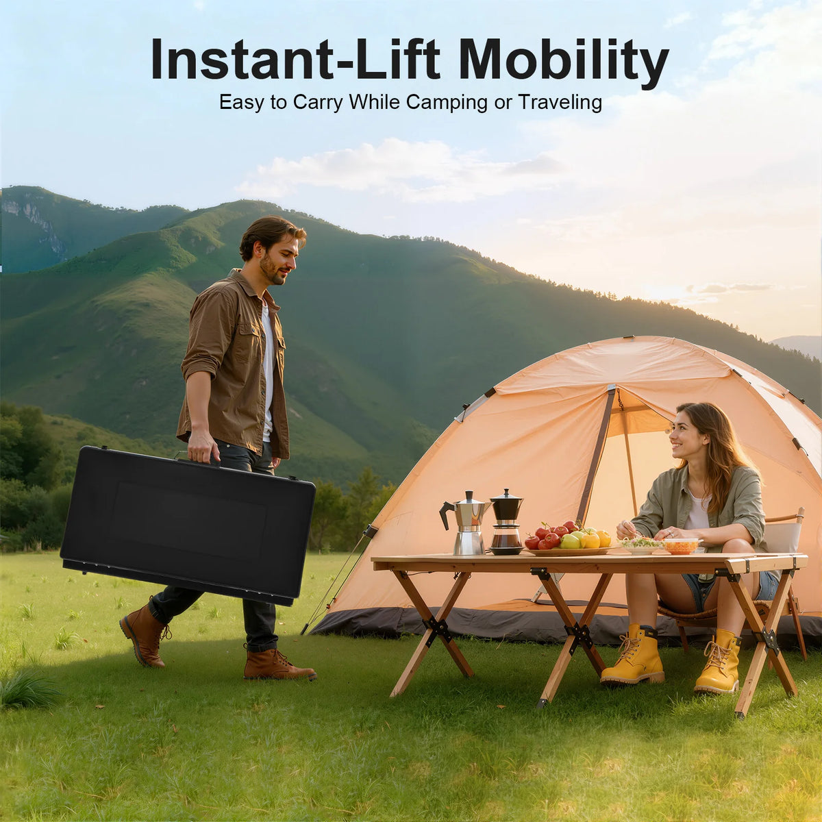 Portable Camping Stove 3-Burner Gas Stove Outdoor Cooking Stove Propane Butane Campfire Grill