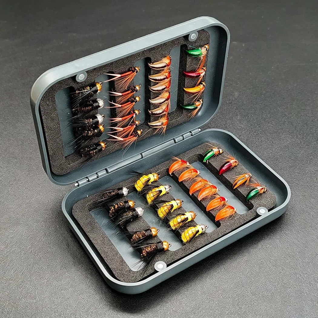 Fly Fishing Kit With Dry Wet Flies And Trout Nymphs