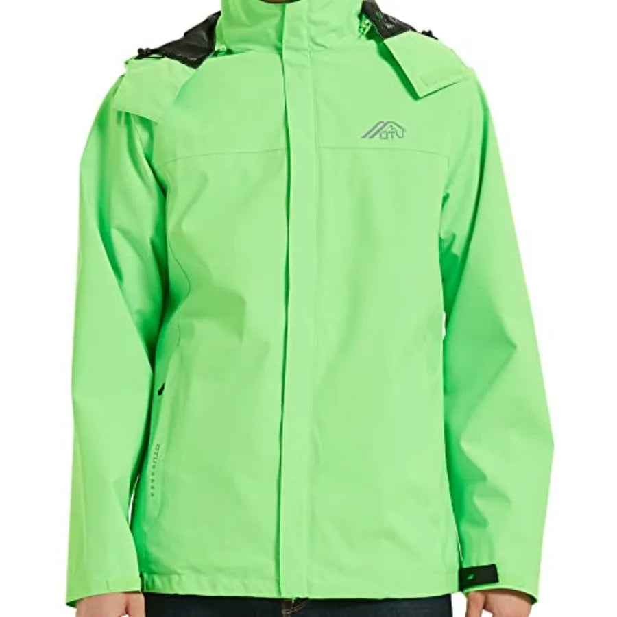 OTU Women's Lightweight Waterproof Hooded Outdoor Rain Jacket