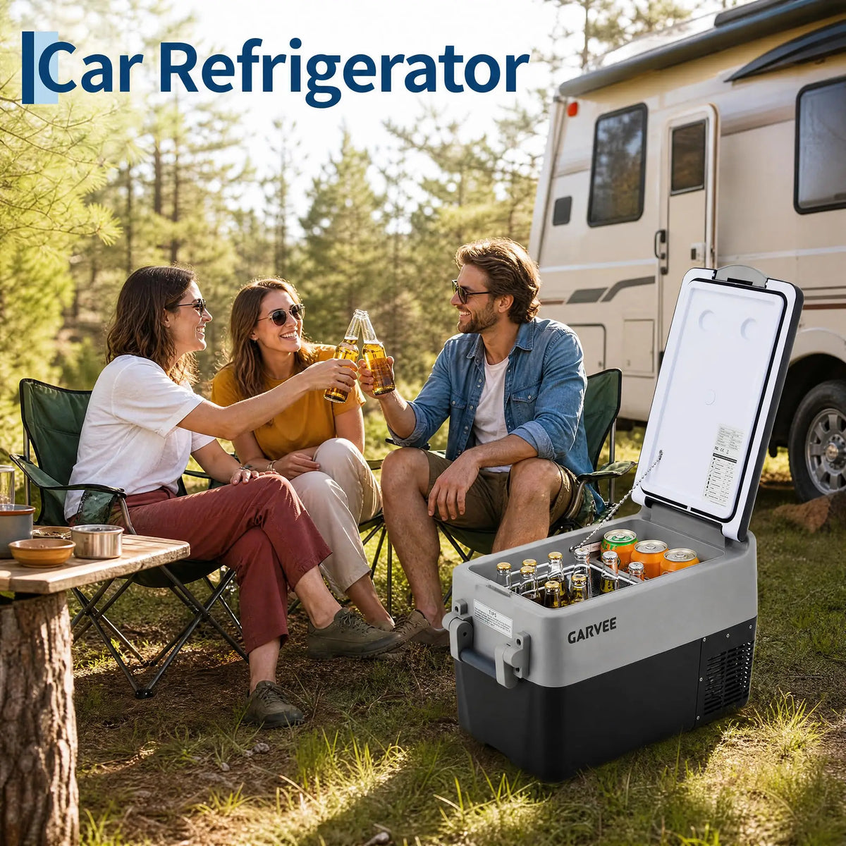 HiMISS Portable Dual Zone Car Refrigerator Freezer